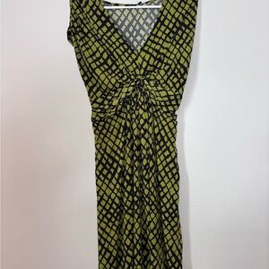 Apt. 9 Green and Black Maxi Dress